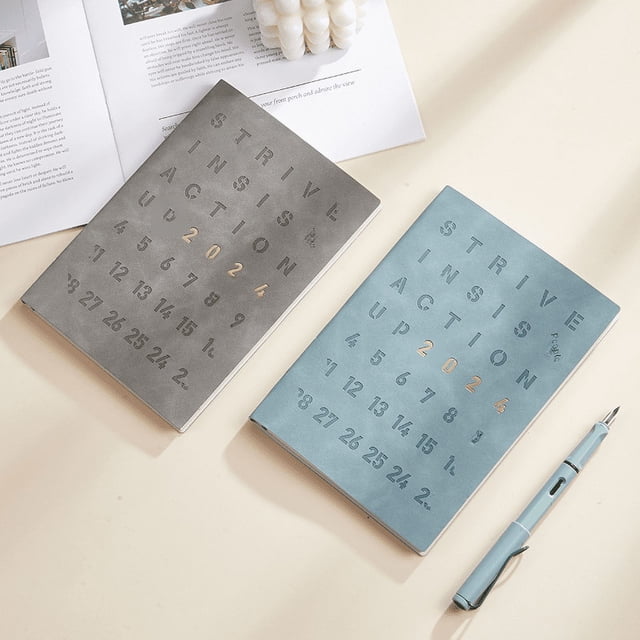 El libro de agenda multifuncional combina planes semanales y diarios para ayudarte a comprender la organización de cada momento.