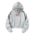 thumbnail image 3 of Sudaderas con capucha para mujer, ropa de gimnasio para mujer, jersey para caminar en casa, oficina, fiesta, niña XL, 3 of 8