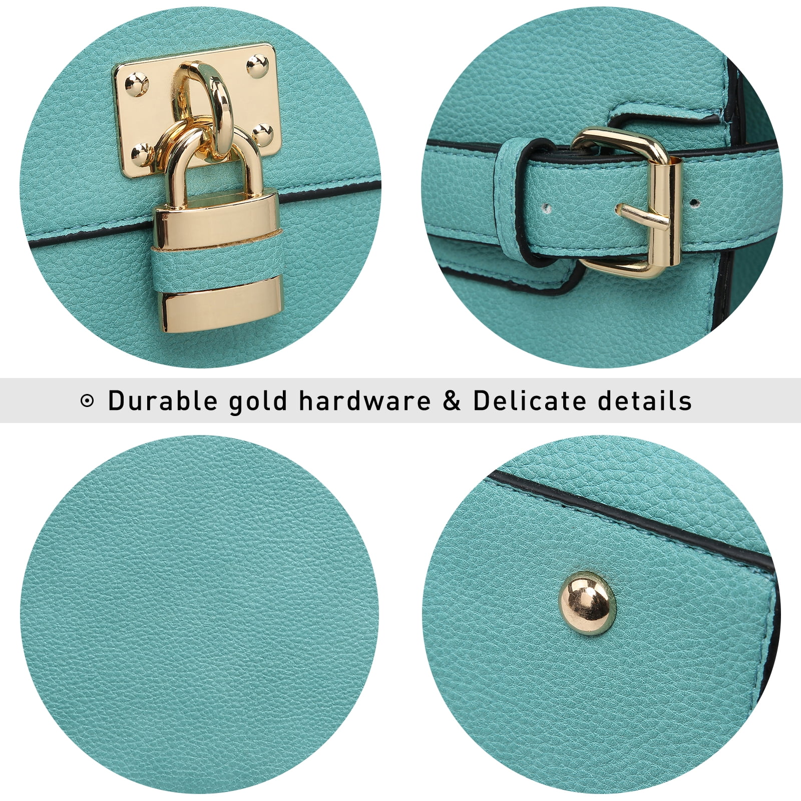 MKP Female Satchel Handbags Shoulder Tote Top Handle Bags with Matching Wristlet Wallet