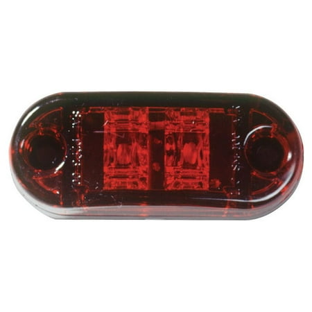 Innovative Lighting 200-4400-7 LED Sidemarker/Clearance Light 2.5 in. Oval - Red/Red Lens