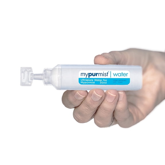 Mypurmist Ultrapure Water - Double distilled   Ultra-filtered - 20 Refills - Up to 100 Sessions