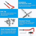 thumbnail image 4 of 30-teiliges Gewinde-reparatur-set M6 Edelstahl-spiralbohrer, Inbusschlssel, Einsatz, Gewindebohrer, Profi Fr Die Tgliche Wartung Von Kfz-bohrmaschinen, 4 of 5