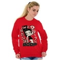 thumbnail image 4 of Kanji Style Retro Cartoon I'm a Boop Women Crewneck Sweatshirt Brisco Brands S, 4 of 6