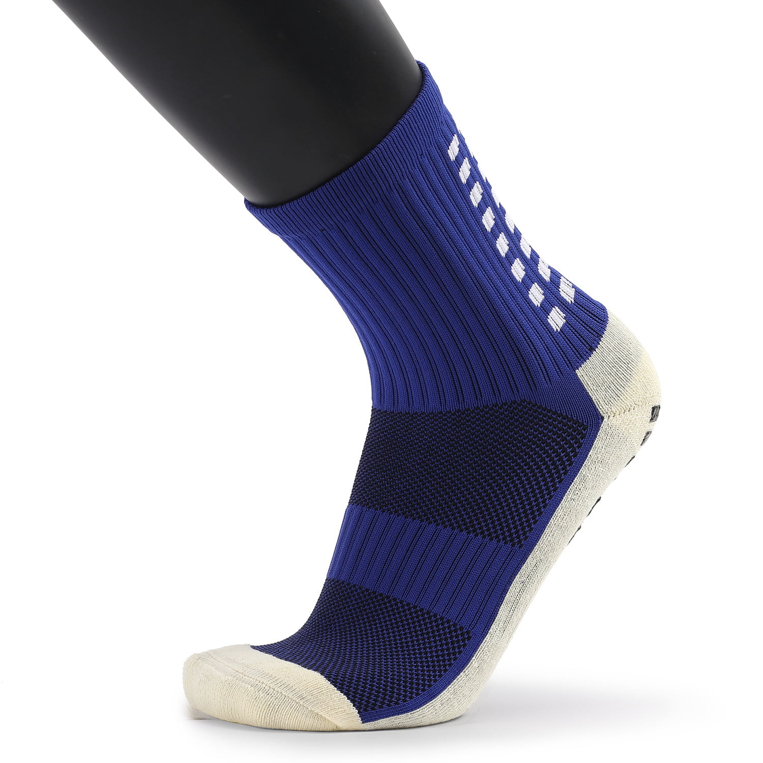 Men's Anti Slip Football Socks Athletic Long Socks Absorbent Sports Grip UK 