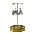 thumbnail image 1 of Candelabro giratorio Gloria de acero inoxidable con bandeja para velas de té, 1 of 8