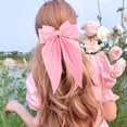 thumbnail image 6 of LQQBOX Hair Bows for Girls and Women - 3 Pcs Ribbon Hair Accessories in Black, White, and Pink, 6 of 7