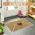 thumbnail image 4 of Valentine Rug Outdoor, Envelope Heart Artificial Coir Door Mat, Red Love Heart Welcome Floor Mats, Wear-Resistant and Non-Slip Linen Floor Mat,for Indoor/Outdoor Home Decor (A-18*30In), 4 of 5