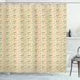 thumbnail image 1 of Cookie Shower Curtain, Doodle Scribble Drawings of Biscuit Sorts Dots and Strokes Details Dessert Sweet, Fabric Bathroom Set with Hooks, 69"W X 75"L Long, Multicolor, by Ambesonne, 1 of 3
