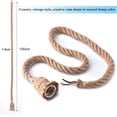 thumbnail image 4 of Base De Lámpara Colgante De Cuerda De Cáñamo, Cable De Luz Colgante, Juego De Enchufe De Luz Colgante Industrial Vintage Para E27 Sin Bombilla, 4 of 8