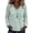 A1 Light Green, variant on Gauze Shirts for Women - Crew Neck Long Sleeve Cotton Linen Frayed Fringe Tops,Casual Distressed Shirts,Loose Fit Blouses,Raw Edge Hem,Boho Top Outfits,Fall Spring Gauze Shirt Grey