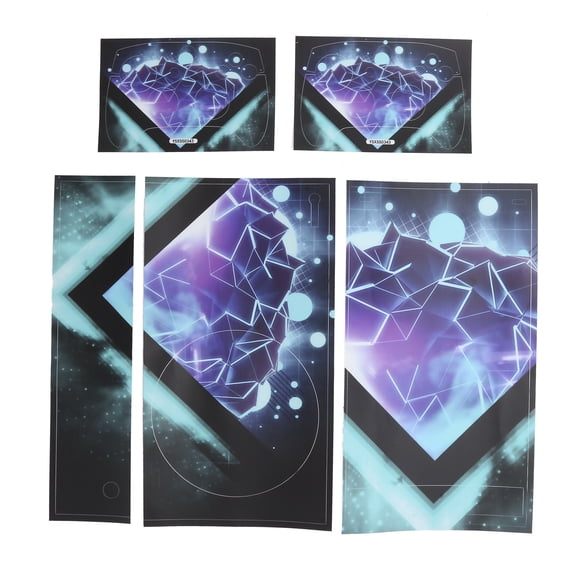Geometric Figure Pattern Decal Protective Skin Sticker for Xbox Series S Controller and Console