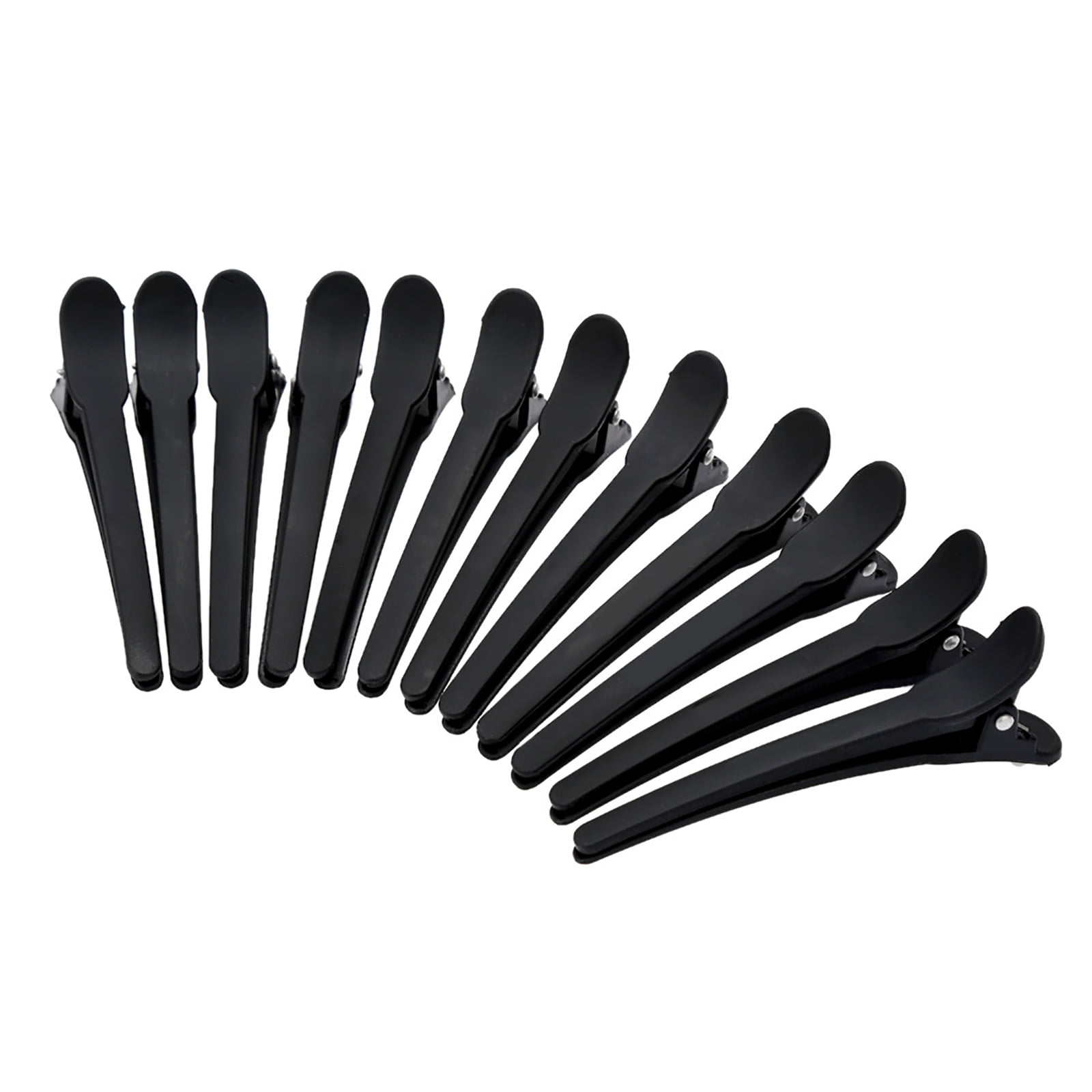 12pcs Professional Hair Clip Duckbill Hair Clip Hairdressing Sectioning Clamp~