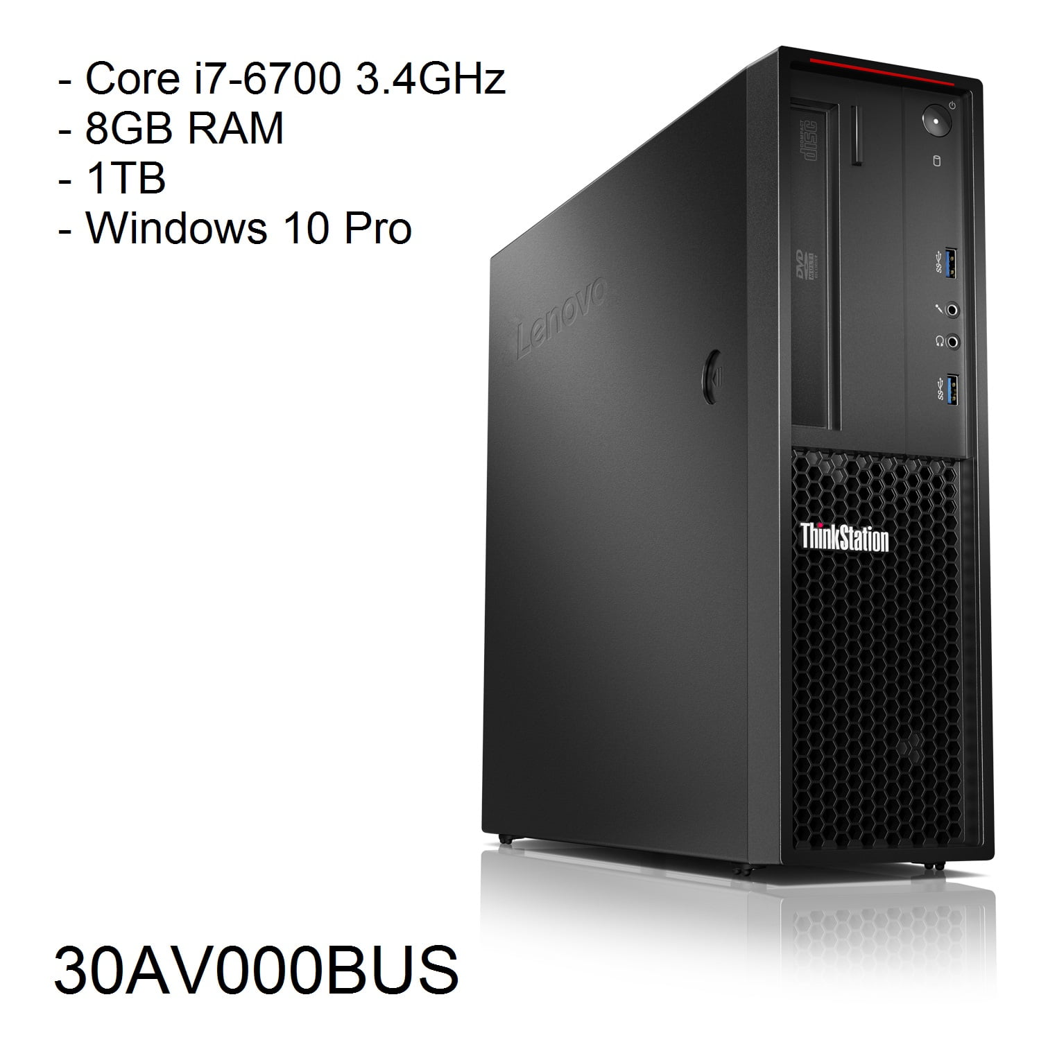 Used Lenovo ThinkStation P310 SFF Core i7-6700 3.4GHz 8GB 1TB W10P