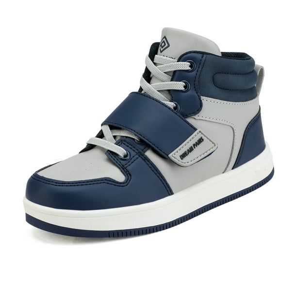 Dream Pairs Dream Pairs Boys Girls Dark Blue Grey High Top Sneaker Shoes Size 3 Little Kid Freestyle K Walmart Com Walmart Com