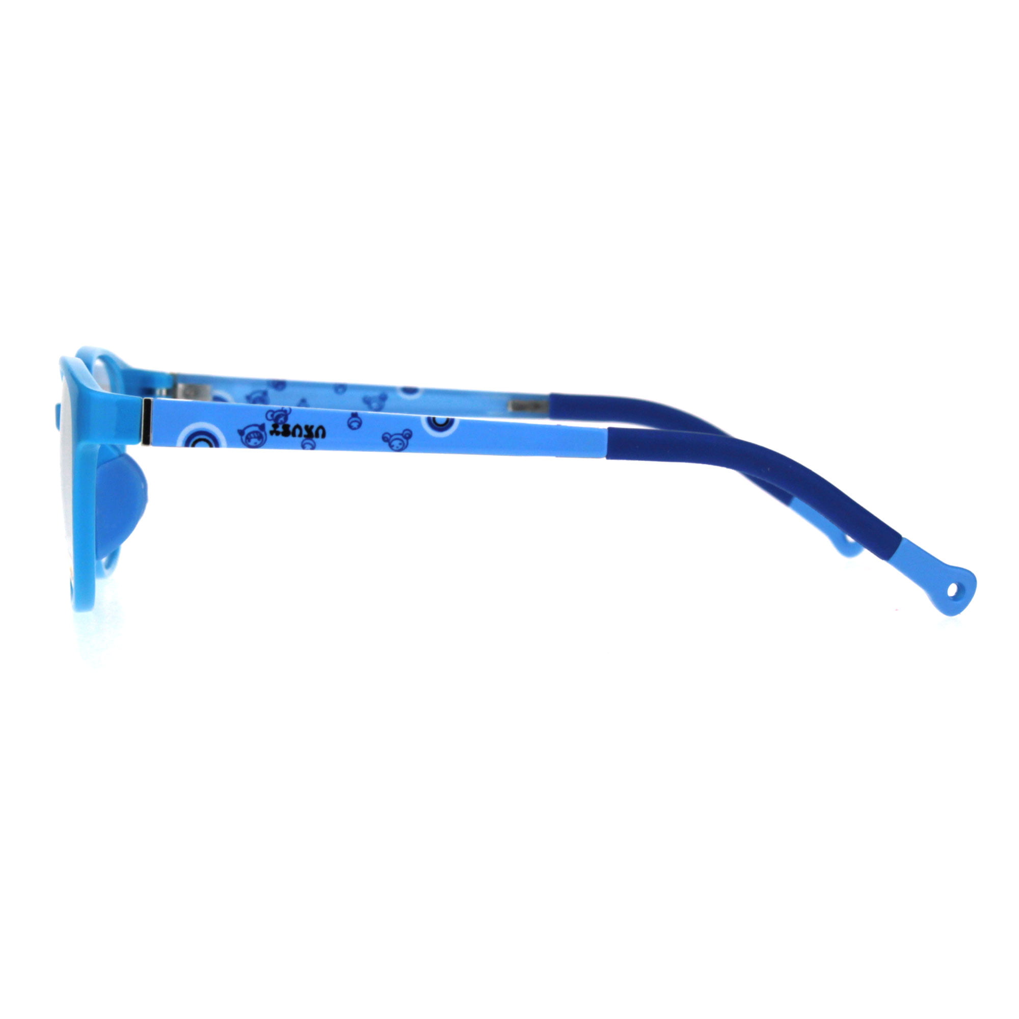 Girls Indestructible Soft Plastic Optical Quality Round Thin Horn Eyeglasses Frame 