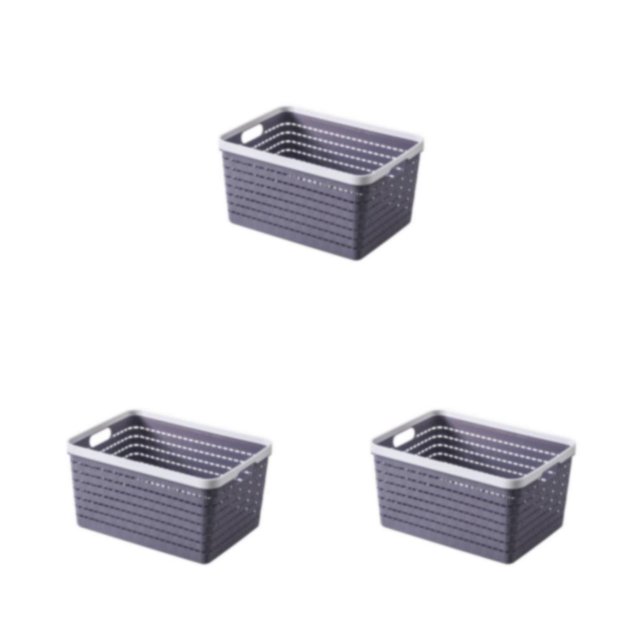 Redempat Convenient Storage Box With Premium For Storage Basket Ventilation Widely grey s 3Set