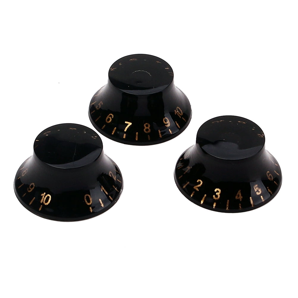 3PCS/Set Round Guitar Knobs Volume Tone Control Knobs Rotary Knobs