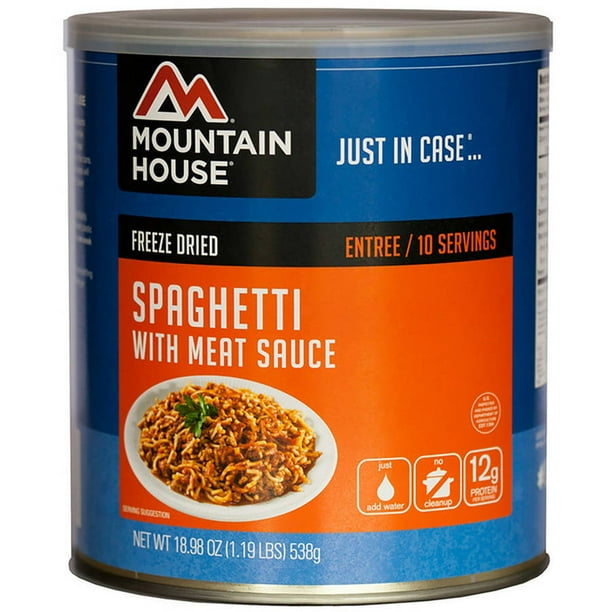 Mountain House Spaghetti With Meat Sauce 10 Can