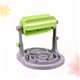 thumbnail image 2 of Pet food dispenser for pets \nAdjustable plastic device for controlled feeding \nInteractive leakage device for cats \nSafe and durable \nGreen, 2 of 5