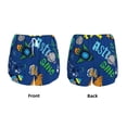 thumbnail image 6 of Goofa Dinosaur In Space Printed Women 2 in 1 Running Shorts,Quick Dry Athletic Workout Shorts,High Waisted Athletic Shorts with Liner Pockets-XX-Large, 6 of 9