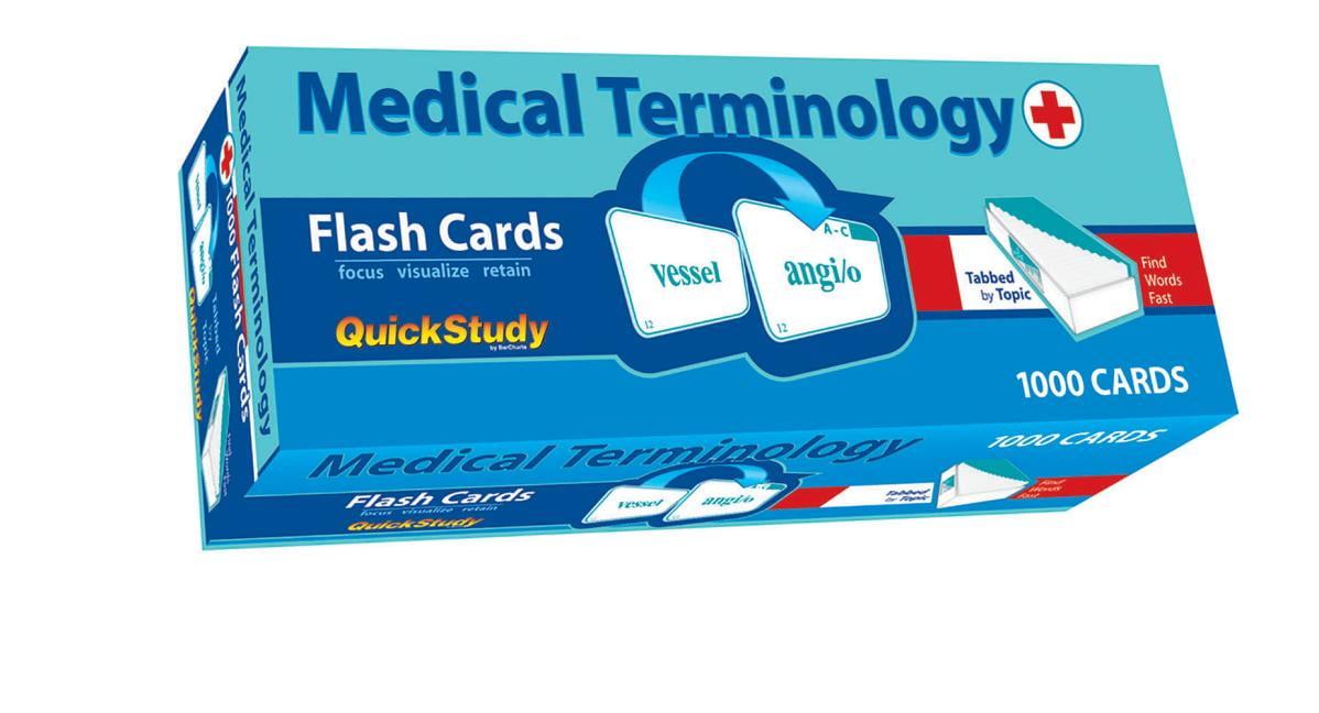 Medical Terminology Flash Cards. Box of 1000 Flash Cards. Tabbed by