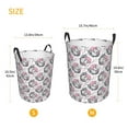 thumbnail image 5 of Balery Poodle Dog Round Laundry Basket with Handles Waterproof Freestanding Laundry Hamper for Clothes Toys in the Dorm and Family-Small, 5 of 8