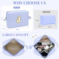 thumbnail image 2 of Gynky Makeup Bag Toiletry Bag Organizer Personalized Initial Make up Cosmetic Bags Travel Essentials for Birthday Christmas Girl Women Girlfriend Teacher Valentines Day Gifts, 2 of 8