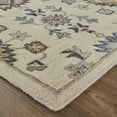 thumbnail image 3 of Feizy Rylan Transitional Floral & Botanical, Ivory/Blue/Tan, 1'6" x 1'6" Swatch Easy Care Stain Resistant Pet & Kid Friendly Casual Persian Floor Rug for Living room Bedroom, 3 of 9