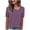 Purple, variant on TEAJOPSUU Womens Summer Tops Short Sleeve Asymmetrical Neck T Shirts Casual Solid Color Pullover Blouses for Everyday Vacation Burgundy