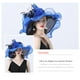 thumbnail image 5 of SAYOO Sombrero de mujer elegante tela de malla plegada con flores adornadas con cornisa ancha SAYOO  moda, 5 of 6