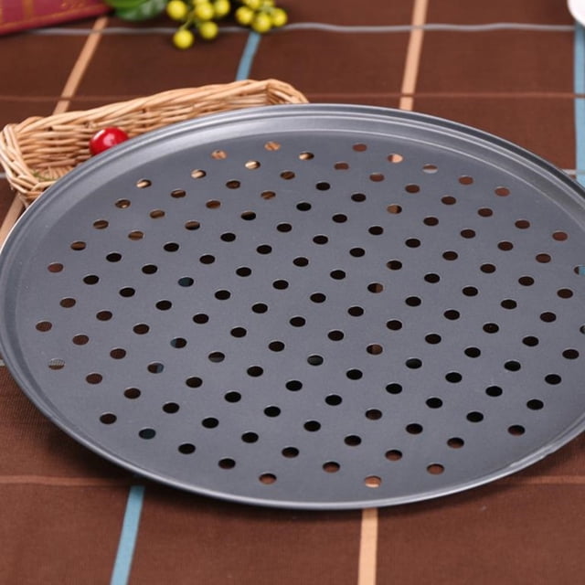 Non Stick Pizza Pan Pizza Tray Round Pizza Baking Tray Strong Baking Tool