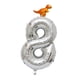 thumbnail image 2 of Globo de Número con Mini Dragón Duradero y Reutilizable Adornos de Partido Boda 8, 2 of 6