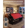 thumbnail image 6 of 7-Foot 3-in-1 Multi-Game Table, Air Hockey Billiards Table Tennis Combo with High-Performance Airflow, Flip Top & Full Accessories for Game Room, 6 of 7