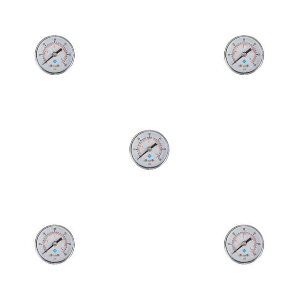 Speravity Medidor de presión roscado de 1/8 pulgadas con escala, indicador de aire Industrial portátil, puntero mecánico, herramienta de medición de Type2 NO2 Speravity CBP584985