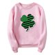 thumbnail image 1 of St. Patrick's Day Suéter de hombre Fleece Impreso Casual Cuello redondo Pullover Top Pompotops  oipoqjl18930, 1 of 3