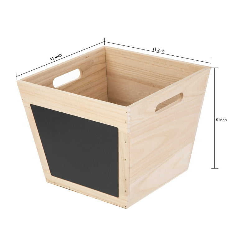 Your Zone Kids Natural Wood Storage Bin - Walmart.com