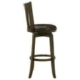 thumbnail image 6 of Decker Dark Cherry Wood Pub Height Swivel Chair | Modern Rustic Design, 360-Degree Swivel Functionality, & Elegant Aesthetic for Kitchen, Dining, & Living Spaces, 6 of 12