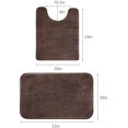 thumbnail image 3 of Juego de alfombras de baño de 2 piezas, alfombra de baño y alfombrilla de inodoro, ultra suave, absorbente, antideslizante, de microfibra gruesa y esponjosa, acogedoras alfombrillas de baño para, 3 of 7