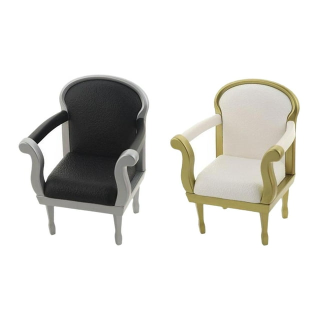 Muebles de casa de muñecas Zulema 2 piezas Sofa silla escala 1:6