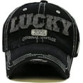 thumbnail image 3 of Lucky Denim Vintage Distressed Baseball Cap Dad Hat, 3 of 3