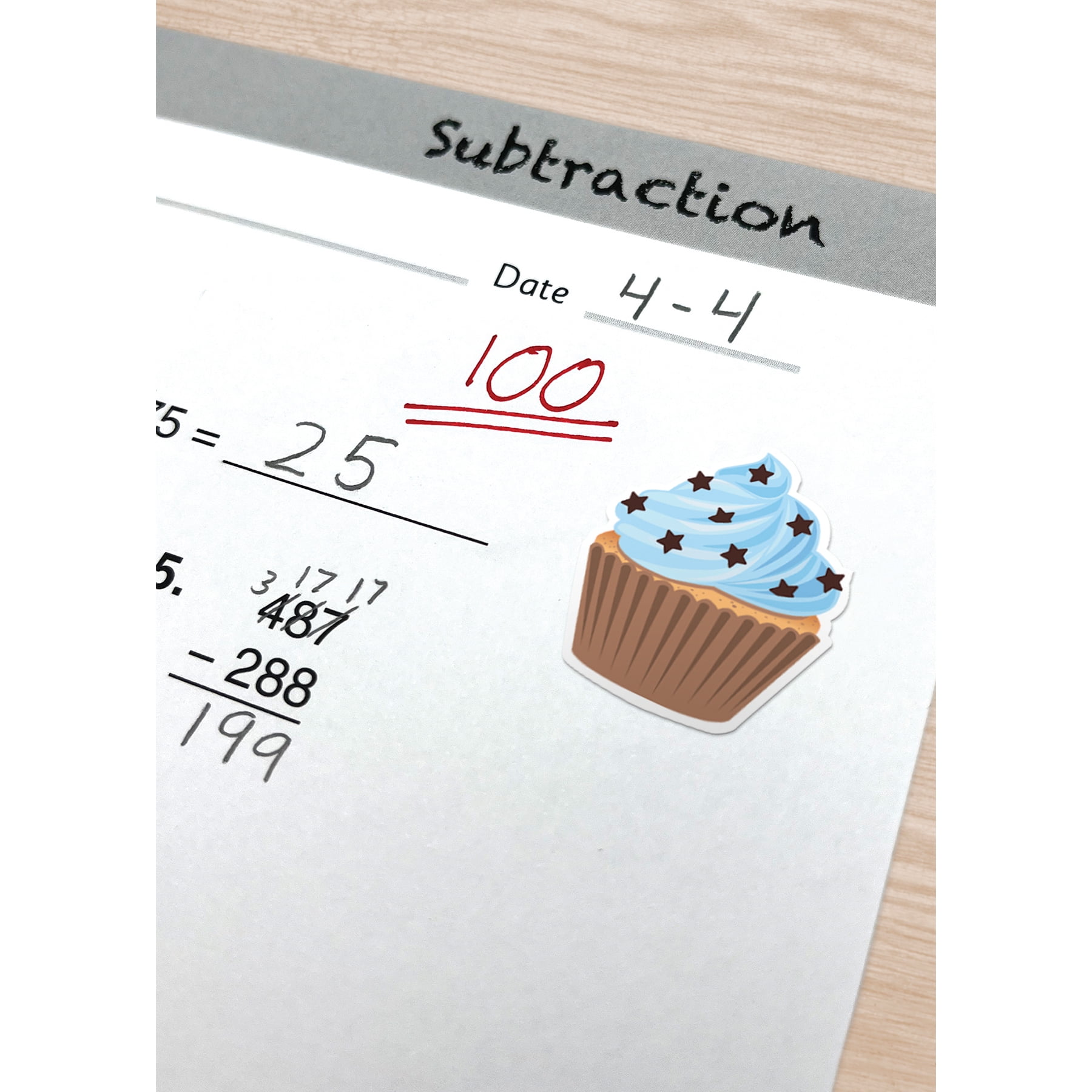 Teacher Created Resources Cupcakes Stickers, 120 Per Pack, 12 Packs
