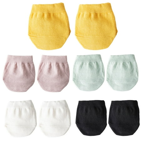 

5 Pairs Women Toe Topper Liner Half Socks Seamless Non-Skid Heels Forefoot Cover
