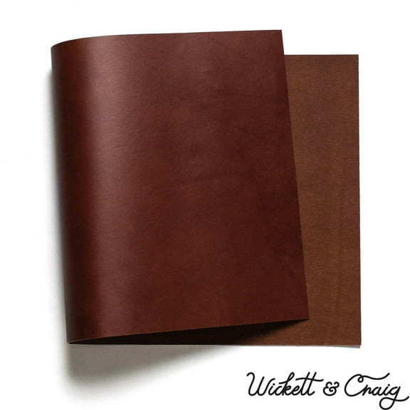 Wickett & Craig English Bridle Leather Panels, Medium Brown