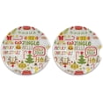 thumbnail image 3 of FREEAMG Car Coasters 2 Pcs Winter Christmas Cartoon Characters Ceramic Drink Coaster for Cup Holder, 3 of 6