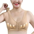 thumbnail image 4 of ameIAEA Front Clasp Bras for Women Full Coverage Wireless Bras No Underwire Push Up Comfy Sleep Bra, 4 of 7