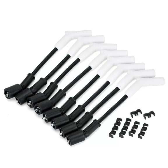 9070C Ceramic Boot Spark Plug Wires Set For GM Chevy 4.8L 5.3L 6.0L LS3 LS7 LT