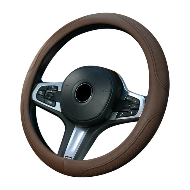 Agiferg Four Seasons Universal Steering Wheel Cover Made Of Microfiber Leather