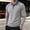Light Gray, variant on Mens Long Sleeve Polo Shirts Fashion Casual Raglan Button Polo Tee Collared Golf Shirt, 2XL