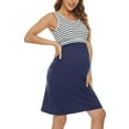 thumbnail image 4 of GXFC Women Maternity Breastfeeding Summer Dress Casual Sleeveless Mini Tank Dress Casual High Waist A-line Dress for Pregnancy Nursing 2XL, 4 of 6