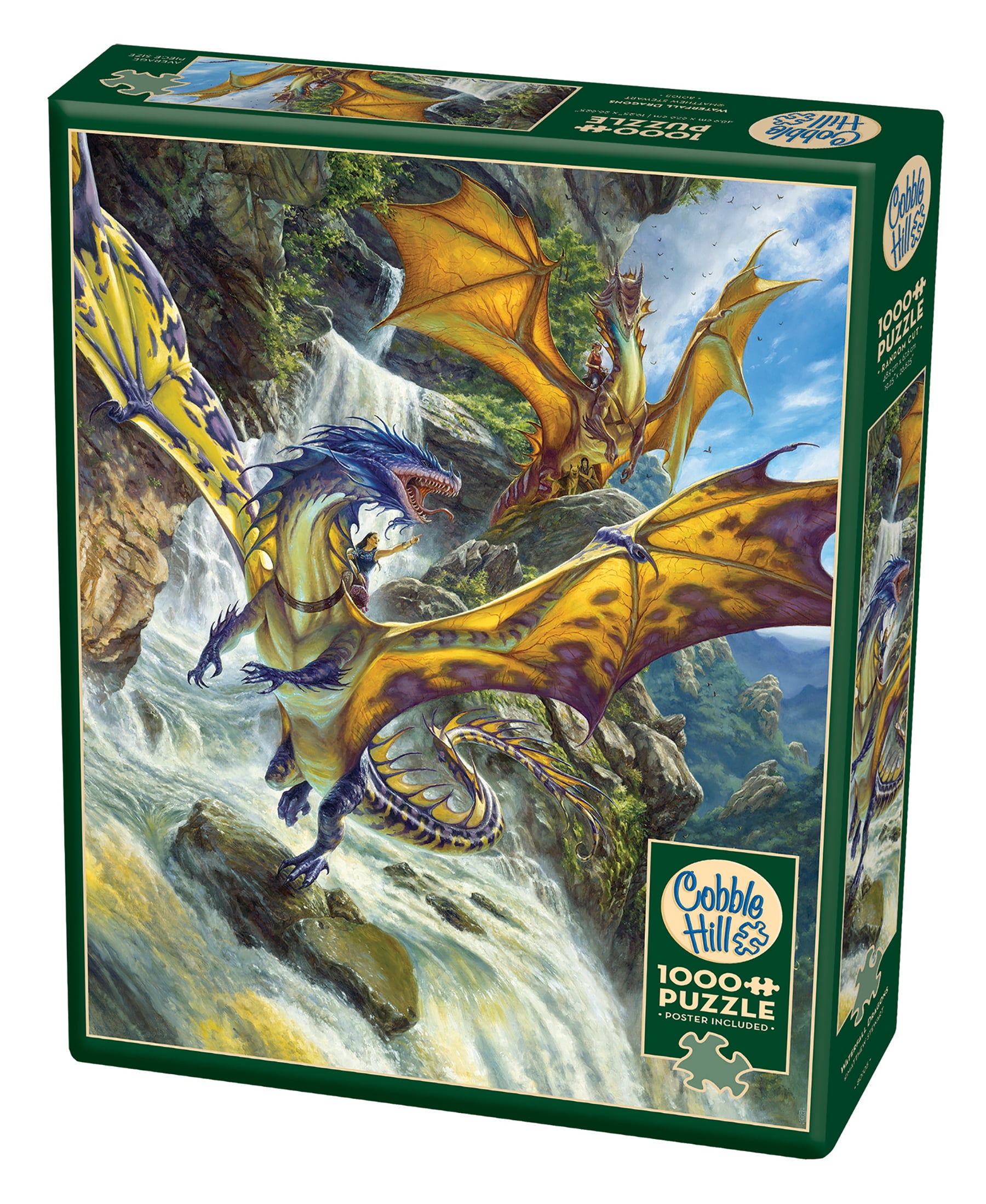 Cobble Hill Waterfall Dragons Puzzle 1000 Piece 